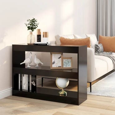 vidaXL Βιβλιοθήκη/Διαχωριστικό Χώρου Μαύρο 100x30x72cm 1 τεμ.
