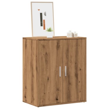 vidaXL Παπουτσοθήκη Τεχνίτης Δρυς 60x35x70cm από Επεξεργασμένο Ξύλο