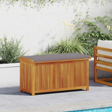 vidaXL Κουτί Μαξιλαριών Εξ. Χώρου 113x50x60,5cm Μασίφ Ξύλο Ελάτης