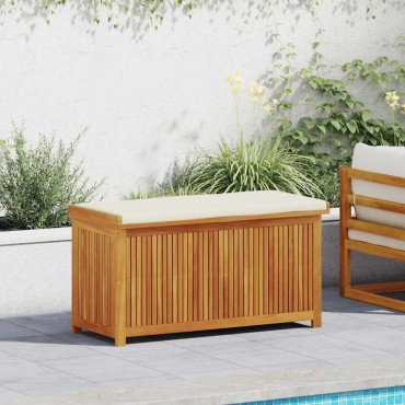 vidaXL Κουτί Μαξιλαριών Εξ. Χώρου 113x50x60,5cm Μασίφ Ξύλο Ακακίας