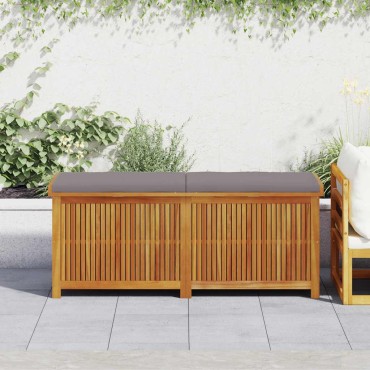 vidaXL Κουτί Μαξιλαριών Εξ. Χώρου 150x50x60,5cm Μασίφ Ξύλο Ελάτης