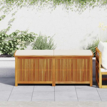 vidaXL Κουτί Μαξιλαριών Εξ. Χώρου 150x50x60,5cm Μασίφ Ξύλο Ελάτης