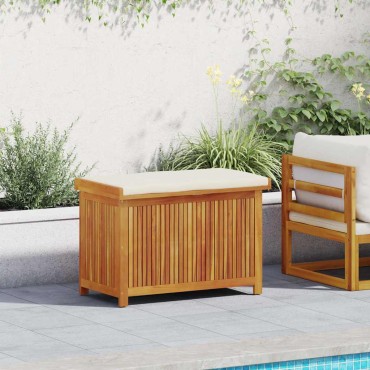 vidaXL Κουτί Μαξιλαριών Εξ. Χώρου 90x50x60,5cm Μασίφ Ξύλο Ακακίας
