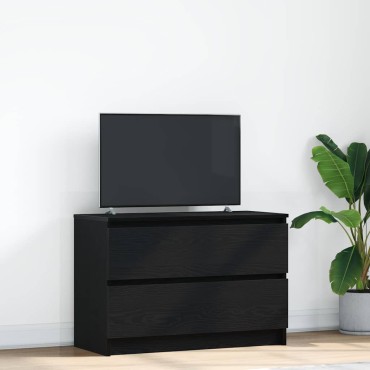vidaXL ντουλάπι τηλεόρασης Μαύρο 80x35x54cm Κατασκευασμένο ξύλο