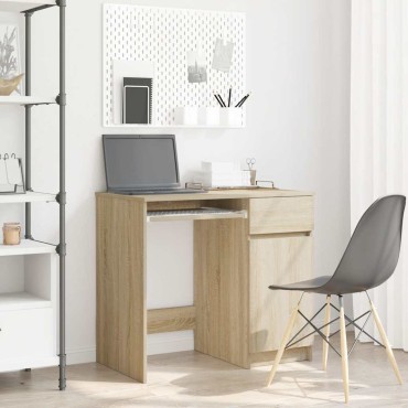 vidaXL Γραφείο Sonoma Δρυς 86x49x76cm από Επεξεργασμένο Ξύλο 1 τεμ.