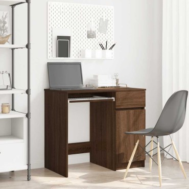 vidaXL Γραφείο Καφέ Δρυς 86x49x76cm από Επεξεργασμένο Ξύλο 1 τεμ.