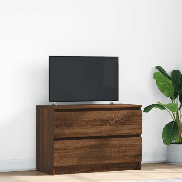 vidaXL Έπιπλο Τηλεόρασης Καφέ Δρυς 80x35x54cm Επεξ. Ξύλο