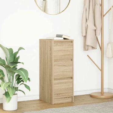 vidaXL Ντουλάπι Sonoma Δρυς 29,5x34x76cm από Επεξεργασμένο Ξύλο 1 τεμ.