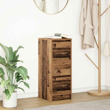 vidaXL Συρταριέρα Παλιό Ξύλο 29,5x34x76cm από Επεξεργασμένο Ξύλο 1 τεμ.