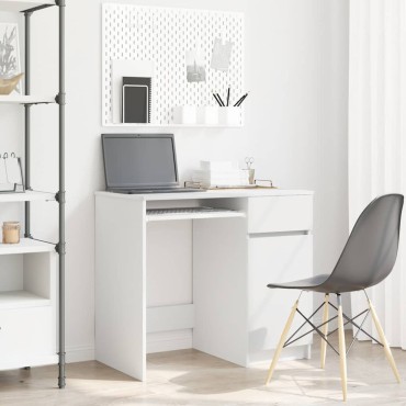 vidaXL Γραφείο Λευκό 86x49x76cm από Επεξεργασμένο Ξύλο 1 τεμ.