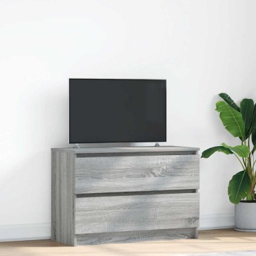 vidaXL Έπιπλο Τηλεόρασης Γκρι Sonoma 80x35x54cm από Επεξεργ. Ξύλο