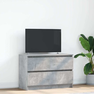 vidaXL Έπιπλο Τηλεόρασης Γκρι Σκυρ. 80x35x54cm Επεξ. Ξύλο