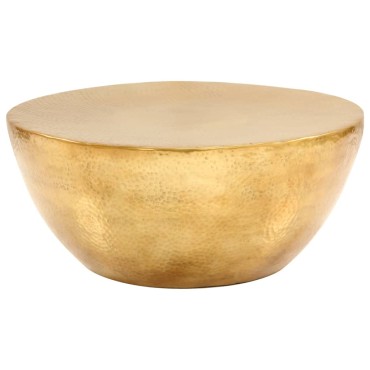 vidaXL Τραπεζάκι Σαλονιού Hammered Μπρούτζινο 70x30cm από Αλουμίνιο 1 τεμ.