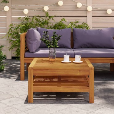 vidaXL Τραπεζάκι Σαλονιού 65x65x35cm από Μασίφ Ξύλο Ακακίας