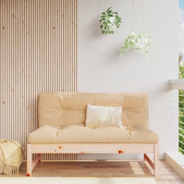 vidaXL Καναπές Κήπου Μεσαίος 120x80cm από Μασίφ Ξύλο Πεύκου 1 τεμ. Γωνιακός