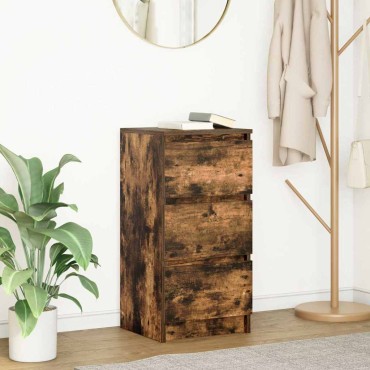 vidaXL Ντουλάπι Καπνιστή δρυς 37,5x35x76cm Κατασκευασμένο ξύλο 1 τεμ.