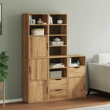 vidaXL Πλαϊνά ντουλάπια 5 τεμ. ODDA 40x24x79cm από Μασίφ Ξύλο Πεύκου