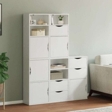 vidaXL Πλαϊνά ντουλάπια 5 τεμ. ODDA 40x24x79cm από Μασίφ Ξύλο Πεύκου