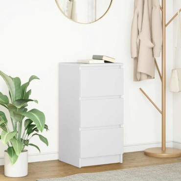 vidaXL Ντουλάπι Λευκό 85x34x76cm από Επεξεργασμένο Ξύλο 1 τεμ.