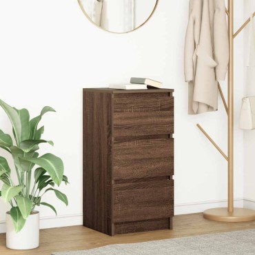 vidaXL Ντουλάπι καφέ δρυς 37,5x35x76cm Κατασκευασμένο ξύλο 1 τεμ.
