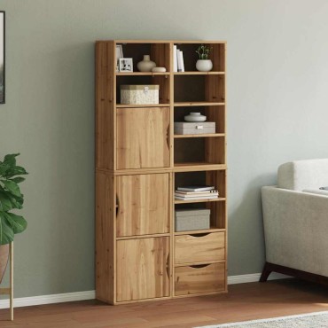 vidaXL Πλαϊνά ντουλάπια 4 τεμ. ODDA 40x24x79cm από Μασίφ Ξύλο Πεύκου