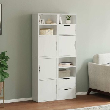 vidaXL Πλαϊνά ντουλάπια 4 τεμ. ODDA 40x24x79cm από Μασίφ Ξύλο Πεύκου