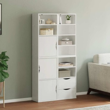 vidaXL Πλαϊνά ντουλάπια 4 τεμ. ODDA 40x24x79cm από Μασίφ Ξύλο Πεύκου