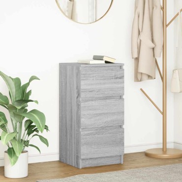 vidaXL Ντουλάπι Γκρι Sonoma 37,5x35x76cm Ξύλινο μηχανουργικό ξύλο 1 τεμ.