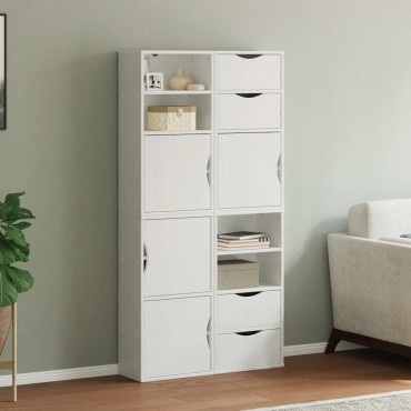 vidaXL Πλαϊνά ντουλάπια 4 τεμ. ODDA 40x24x79cm από Μασίφ Ξύλο Πεύκου
