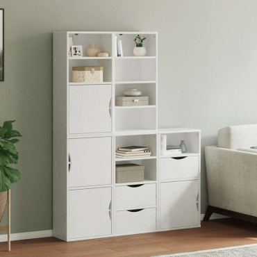 vidaXL Πλαϊνά ντουλάπια 5 τεμ. ODDA 40x24x79cm από Μασίφ Ξύλο Πεύκου