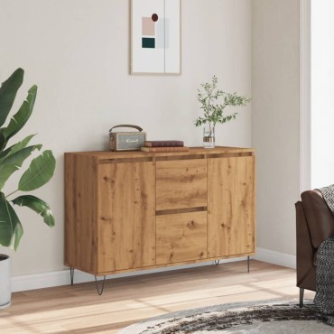 vidaXL Μπουφές Δρυς τεχνίτης 104x35x70cm από Επεξεργασμένο Ξύλο 1 τεμ.