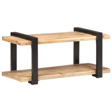 vidaXL Έπιπλο Τηλεόρασης 90x40x40cm από Ακατέργαστο Ξύλο Μάνγκο