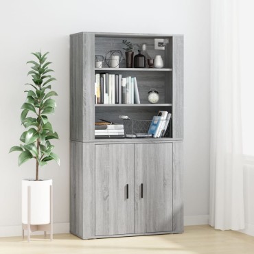 vidaXL Ντουλάπι Γκρι Sonoma από Επεξεργασμένο Ξύλο 80x33x70cm 1 τεμ.
