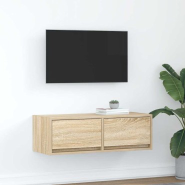 vidaXL Έπιπλο Τηλεόρασης Sonoma Δρυς 80x31x25,5cm Επεξ. Ξύλο