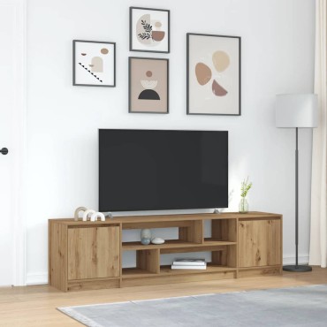 vidaXL Έπιπλο Τηλεόρασης Δρυς τεχνίτης 188,5x41x50cm Επεξ. Ξύλο