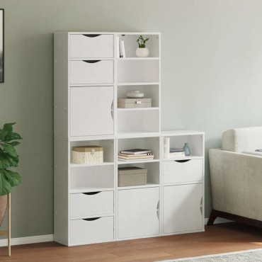 vidaXL Πλαϊνά ντουλάπια 5 τεμ. ODDA 40x24x79cm από Μασίφ Ξύλο Πεύκου