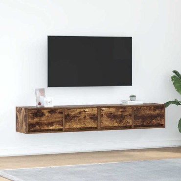 vidaXL Έπιπλα Τηλεόρασης 2 τεμ. 80x31x25,5cm Επεξεργασμένο Ξύλο