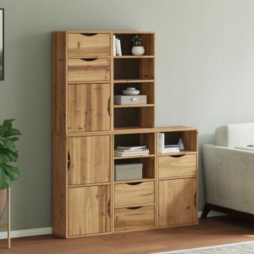 vidaXL Πλαϊνά ντουλάπια 5 τεμ. ODDA 40x24x79cm από Μασίφ Ξύλο Πεύκου