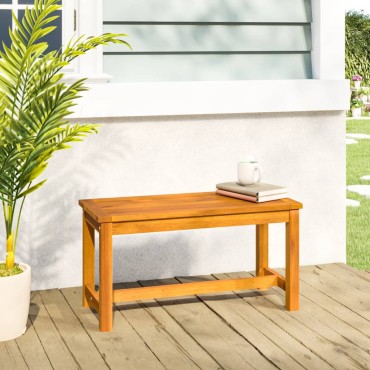 vidaXL Παγκάκι Κήπου 80x35x45cm από Μασίφ Ξύλο Ακακίας 1 τεμ.