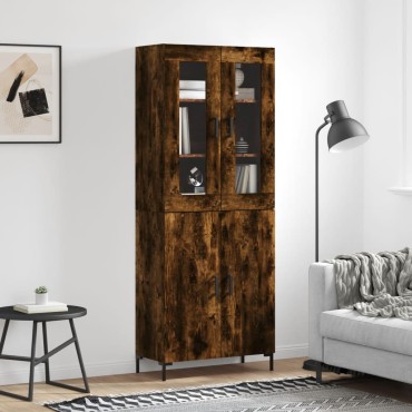 vidaXL Ντουλάπι Καπνιστή Δρυς 69,5x34x180cm από Επεξεργασμένο Ξύλο 1 τεμ.