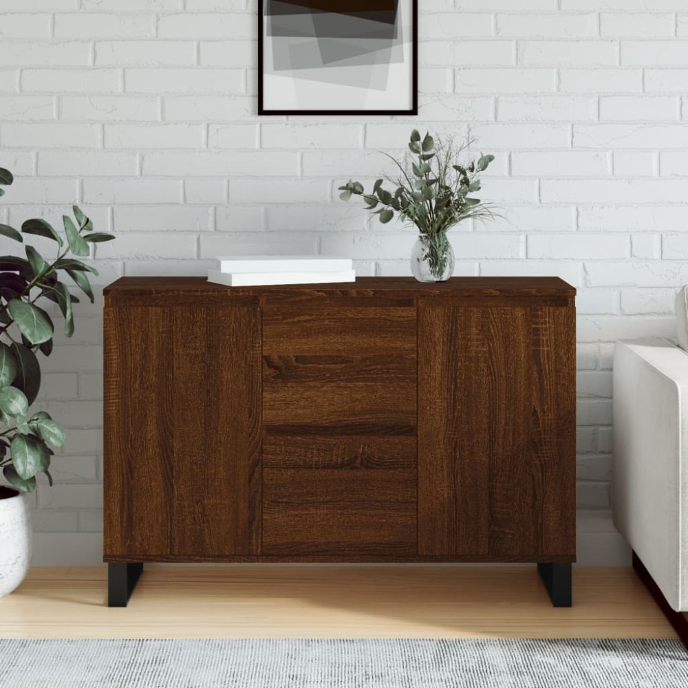 vidaXL Μπουφές Καφέ Δρυς 104x35x70cm από Επεξεργασμένο Ξύλο 1 τεμ.