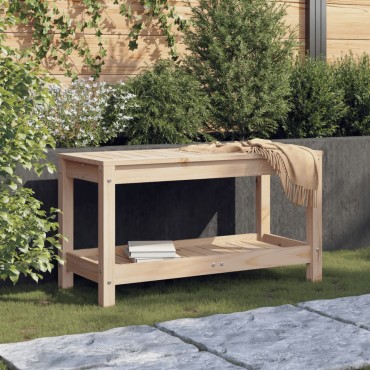 vidaXL Παγκάκι Κήπου 82,5x35x45cm από Μασίφ Ξύλο Πεύκου 1 τεμ.