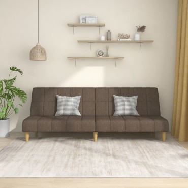 vidaXL Καναπές Κρεβάτι Διθέσιος Taupe Υφασμάτινος 200x84,5x69cm 1 τεμ.