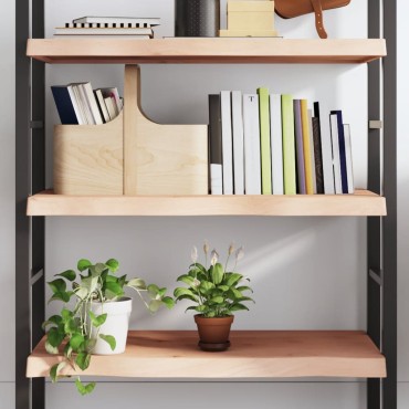 vidaXL Ράφι Τοίχου 100x50x(2-6)cm από Ακατέργαστο Μασίφ Ξύλο Δρυός 1 τεμ.