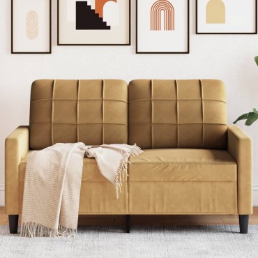 vidaXL Καναπές Διθέσιος Βελούδινος 137x77x80cm 1 τεμ.