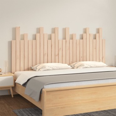 vidaXL Κεφαλάρι Επιτοίχιο 166x3x80cm από Μασίφ Ξύλο Πεύκου 1 τεμ.