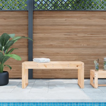 vidaXL Παγκάκι Κήπου 110x38x45cm από Μασίφ Ξύλο Πεύκου 1 τεμ.