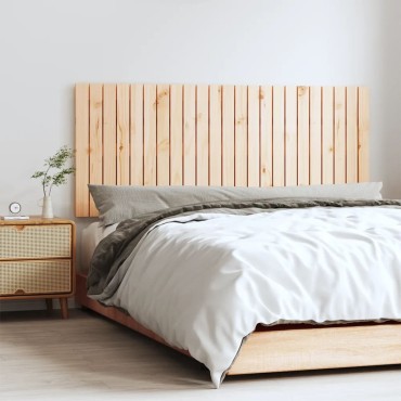 vidaXL Κεφαλάρι Επιτοίχιο 147x3x60cm από Μασίφ Ξύλο Πεύκου 1 τεμ.