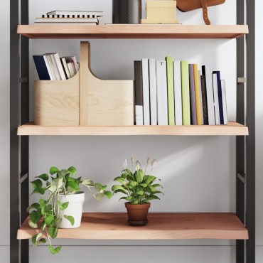 vidaXL Ράφι Τοίχου 100x40x(2-4)cm από Ακατέργαστο Μασίφ Ξύλο Δρυός 1 τεμ.