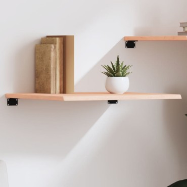 vidaXL Ράφι Τοίχου 60x50x2cm από Ακατέργαστο Μασίφ Ξύλο Δρυός 1 τεμ.